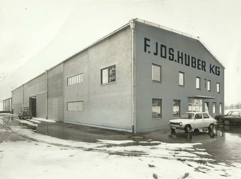 Historisches Firmengebäude der F. Jos. Huber KG um 1970