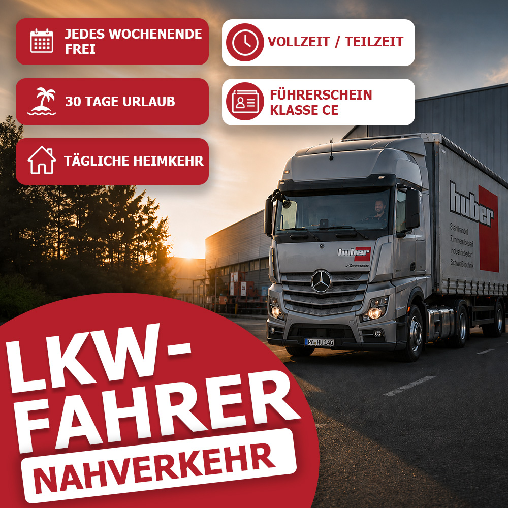 Stellenanzeige LKW-Fahrer im Nahverkehr